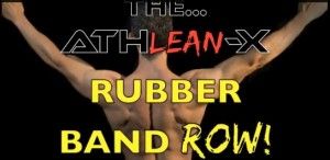 back building rubber band row